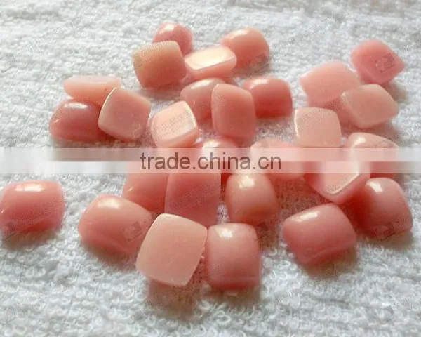 China Pink Opal Rectangle Cabochon for Bezel Jewelry