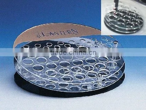 round acrylic cosmetic stand display