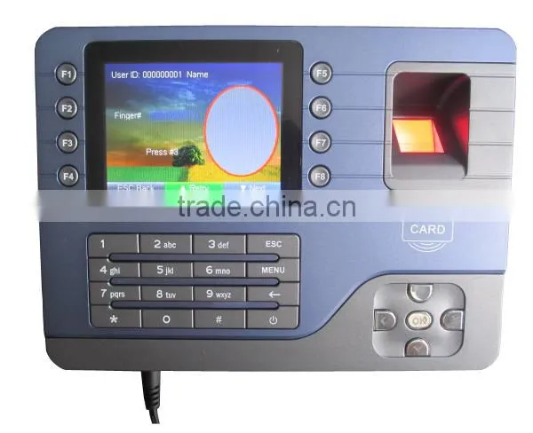 3.5 Inch TFT USB Biometric Time Recording Type Linux Fingerprint Time Attendance photo-3