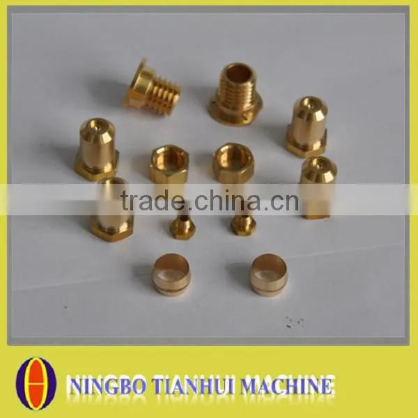 CNC turning machining copper pipe fitting