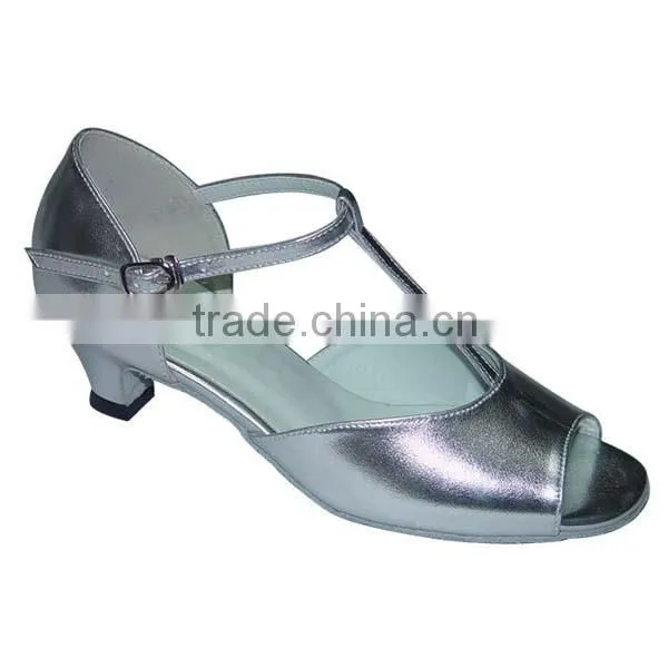 2016 Fashion Dance Shoes From China 100% Leather Sole Dancing Shoes Wider Shiny Buckle Zapatos de Mujer photo-2