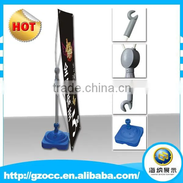 Hot Sale Digital Folding Stand Aluminum and Plastic Pole Retractable Exhibition Water Inject x Banner for Advertising Display