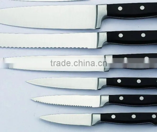 New Arrival Forged End Handle Chef Stainless Steel Kitchen Knife Set photo-2