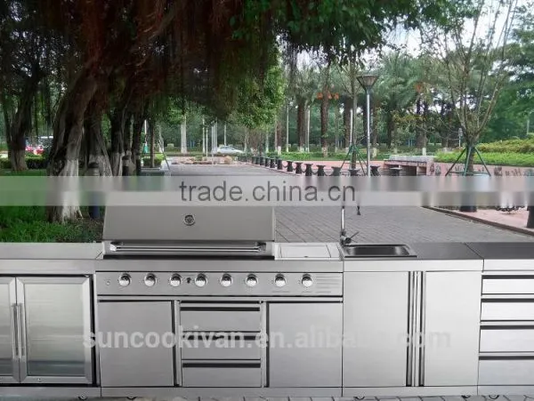 Stainless Steel Outdoor Barbecue Kitchen