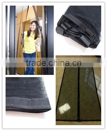 White or Black Color Magnetic Mesh Hands Free Door Screen photo-4