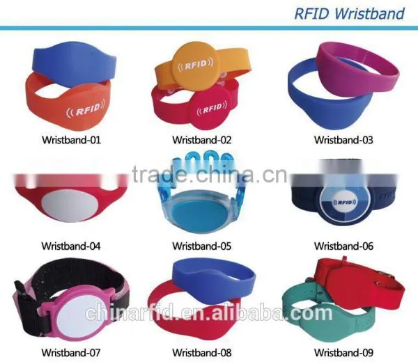 Wholesale RFID Customized Rubber Wristbands, Waterproof RFID Plastice Wristbands for Festival Events photo-2
