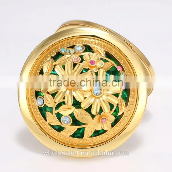 Metal Hollow Out Folding Pocket Mirror photo-5