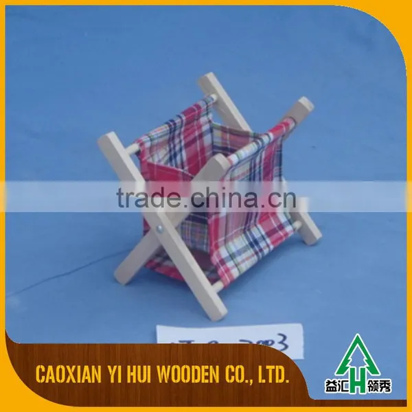 Golden Supplier Wood Standing Magazine Rack Stand photo-5