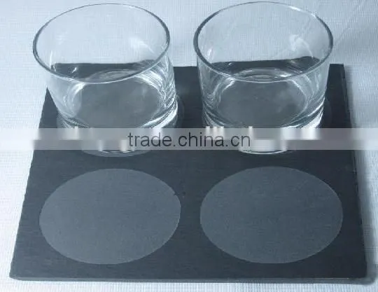 Natural Engraved Slate Coasters photo-3