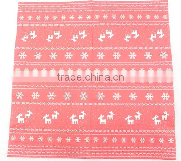 Christmas Festival Printing Paper Dinner Napkin Luxury Paper Tissue photo-3