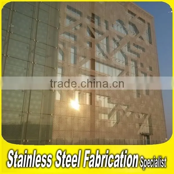 Perporated 304 Stainless Steel Metal Mesh Facade Cladding in Good Price photo-4
