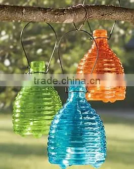 Hanging Glass Bee Catcher / Glass Wasp Trap , Hanging and Colored Glass Bee Catcher / Wasp Trap photo-3