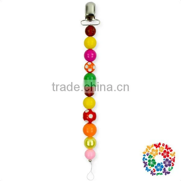 China Manufacturer Wholesale Safe Silicone Baby Soother Chain Holder Pacifier Holder Clip photo-2