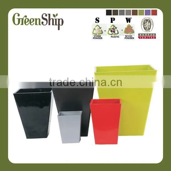 Decorative Large Rectangular and Square Indoor Colorful Painting Planter Box photo-3