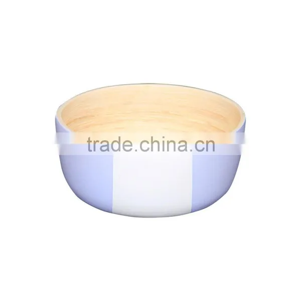 Lacquer Bamboo Salad Bowls, Spun Bamboo Bowls photo-2