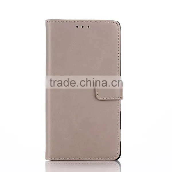 High Quality Crazy-horse PU Card Bumper/pocket Cell Phone Case for Sony photo-5