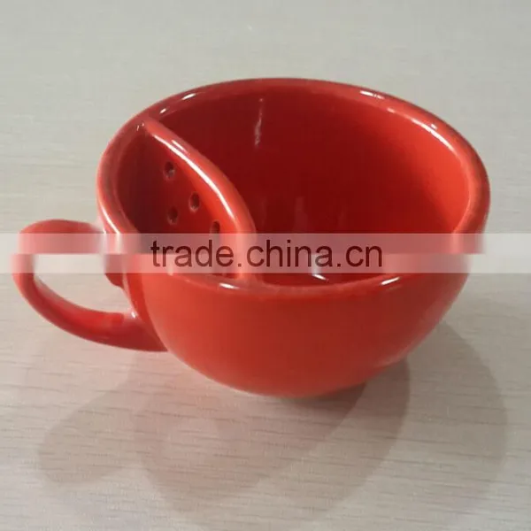 Wholesale 200ml Unique Ceramic Tea Filter Mug photo-3