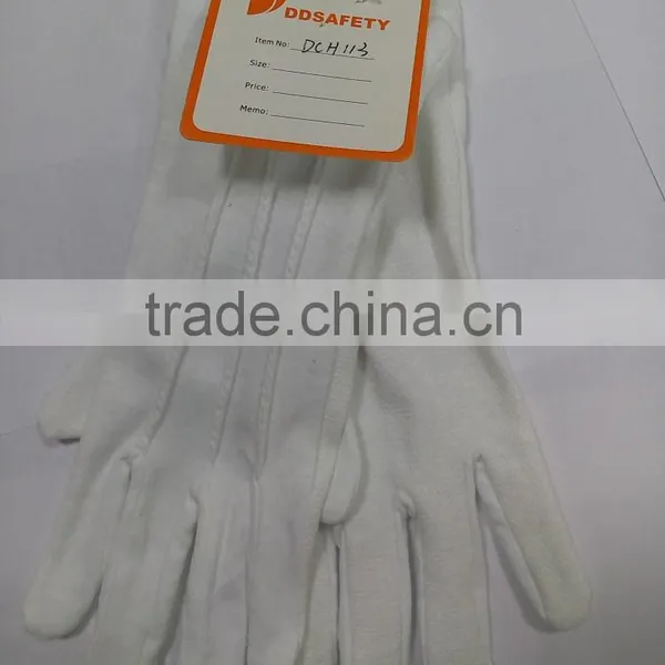 DDSAFETY 100% White Nylon Cotton Working Gloves With Long Cuff photo-6