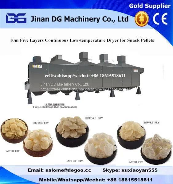 Automatic Extruded Potato Cracker Snack Pellets Extrusion Machinery Processing Equipment photo-4