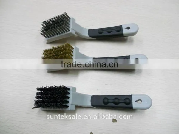 3PC Wire Brush Set (Nylon , Brass & Stainless Steel) photo-2