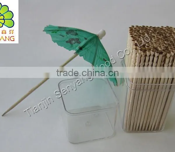 High Quality Mint Umbrella Cocktail Party Toothpicks photo-3