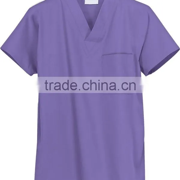 Hospital Unisex Reversible Scrub Tops Uniform Fashion Designs Factory China photo-6