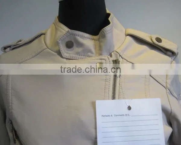Anti-Wrinkle Feature and Winter Season Ladies PU Leather Jacket photo-2