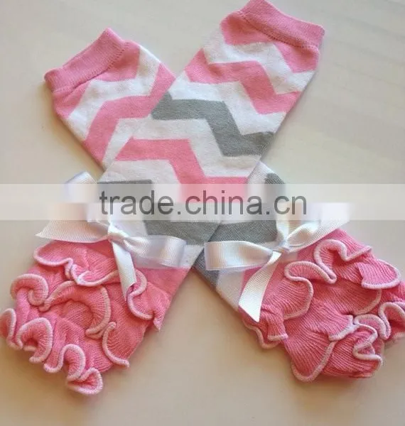 100% Cotton Leg Warmers Knitted Wool Leggings Black Ruffle Leggings photo-3