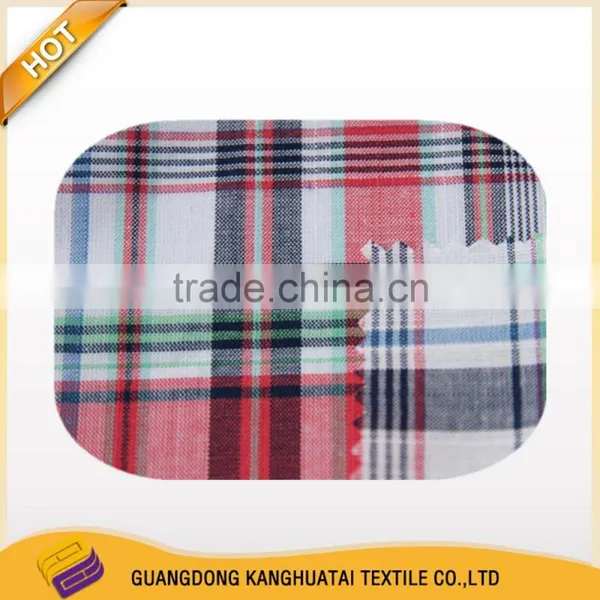 100% Yarn Dyed Grid Bamboo Fiber Cotton Fabric photo-3