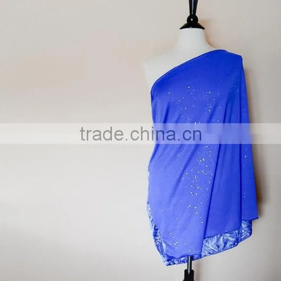 Nursing Scarf - Nursing Cover - Blue Breastfeeding Cover - Baby Shower Gift - Nursing Cover Scarf - New Mom Gift - Infinity Nurs photo-2