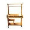 Stylish Tall Melamine Steamed Beech Wooden Office Desks , Movable Computer Table DX-318