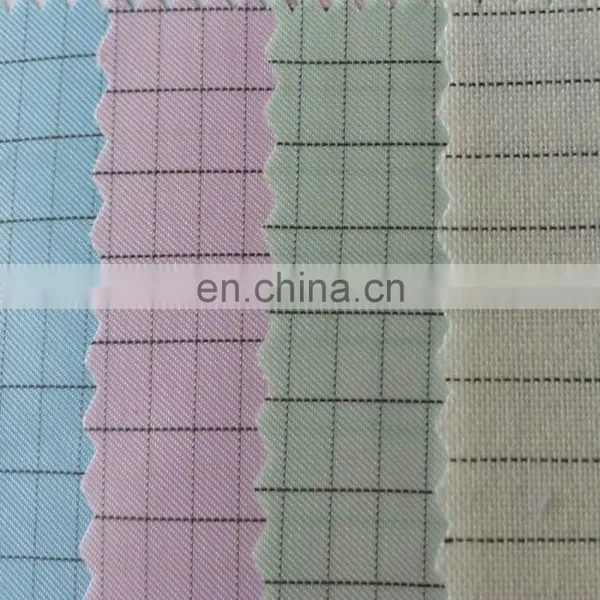 5mm Grid Polyester Antistatic Fabric for Cleanroom Overalls photo-5