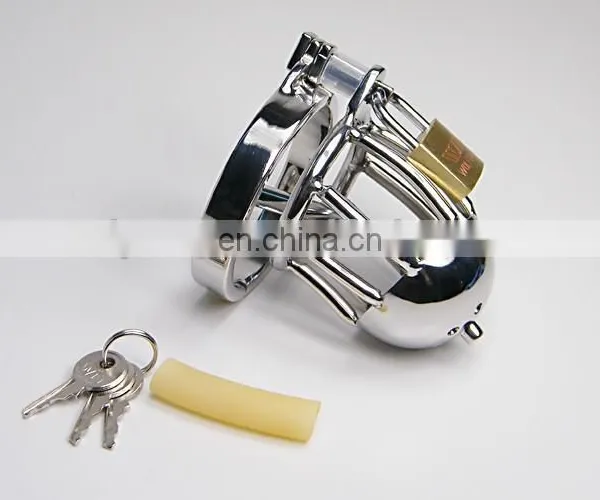 2015 New Design Stainless Steel Lockable Cock Cage Penis Cage photo-3