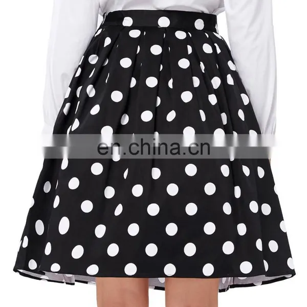 Grace Karin Vintage Pinup 50S 60S Polka Dots Cotton Skirts CL6294-2# photo-4