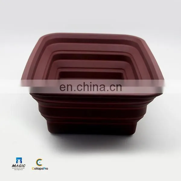 2018 Large Capacity FDA Silicone Collapsible Water Bucket Foldable Food Storage Basket photo-5