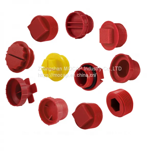 Metric BSP NPT UNF JIC Male Plastic Threaded Sealing Hole Plugs for Air Compressor and Oil Cylinder Parts
