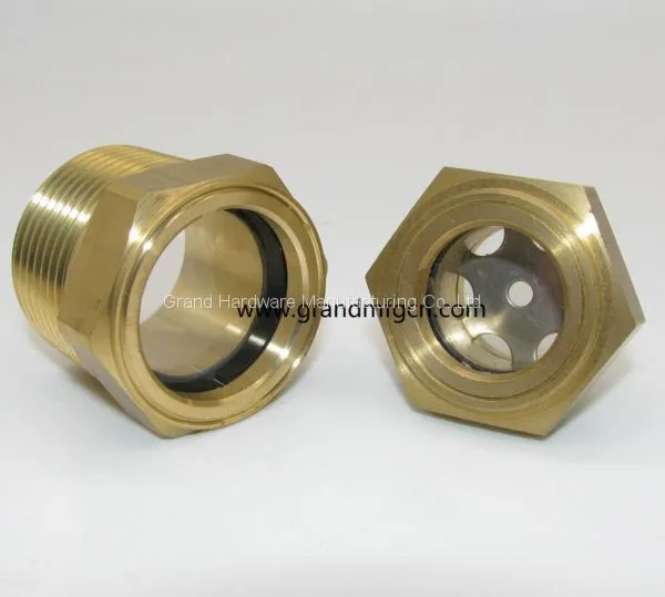 Brass Oil Level Glass Sights for Pumps NPT Pipe Thread 1 Inch photo-2