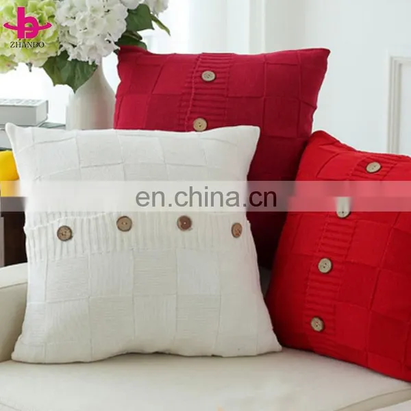 Hot Sale Factory Direct Custom Made Sofa Knitted Hand Work Cushion Covers