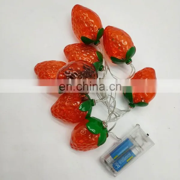 10 LED Fruit Strawberry Design Soft PVC Wire String Light photo-7