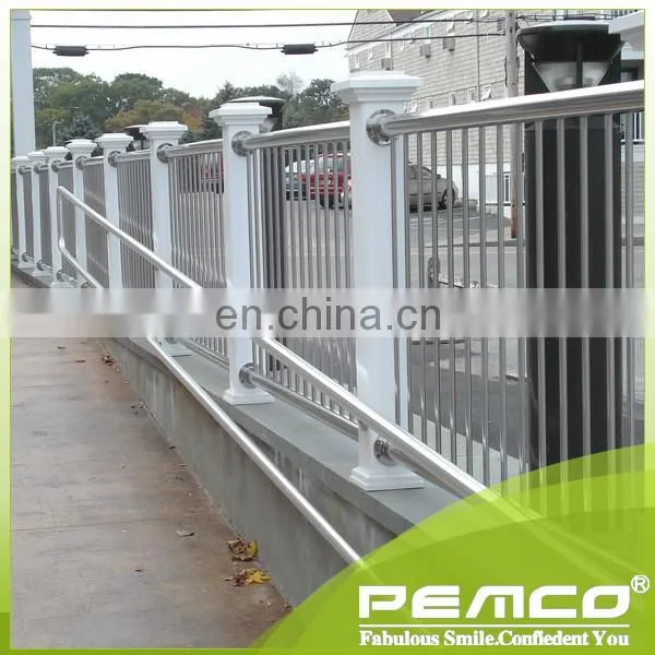Stair Accessories Easy Cleaning Aluminum Balcony Railing Design Glass photo-2