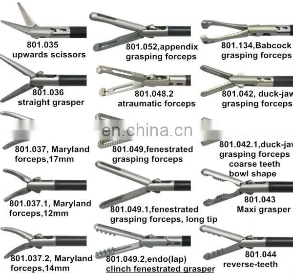 Medical Instrument 5mm Double-action Straight Flexible Scissors photo-3