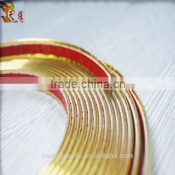 Wooden Cask/vat/barrel Decorative Chrome and Golden Color Edge Strip Plastic Components photo-4