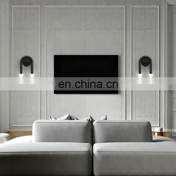 New Product Ideas 2021 Modern Wall Sconce LED Wall Lamp Cool White U-shaped Double Head Wall Lights photo-4