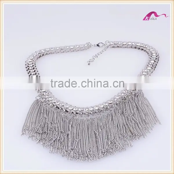 Latest Design Wholesale Chunky Tassel Statement Necklace In China photo-2