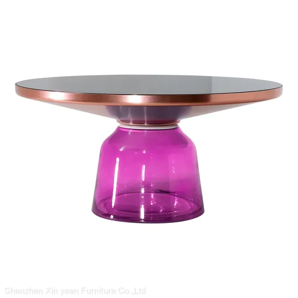 Round Coffee Table With Stools Sebastian Herkner Gray Purple Blue Yellow Green Colorful Coffee Table photo-4