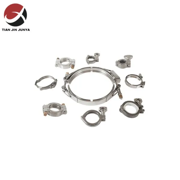 Lost Wax Casting Stainless Steel 304 316 Single Hinge Heavy Duty Coupling/joint/hose/exhaust Clamp China Manufacturer Plumbing Fitting Pipe Clamp photo-3