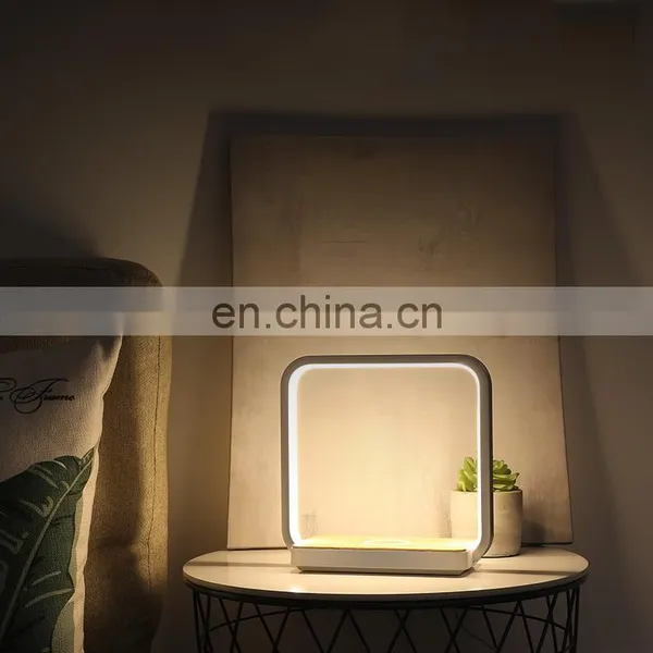 Modern Touch Sensor Table Lamps Led Desk Lamp With Wireless Charger photo-4