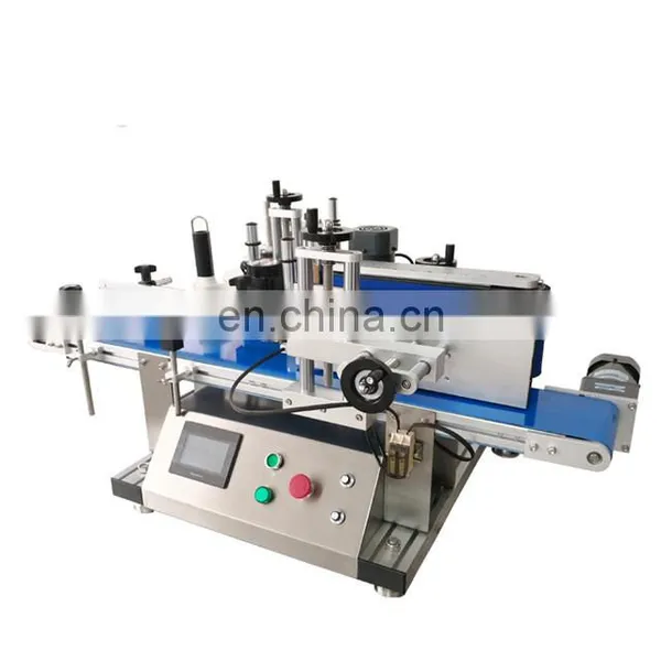 High Speed Tabletop Automatic Belt Labeling Machines For Round Bottles photo-2