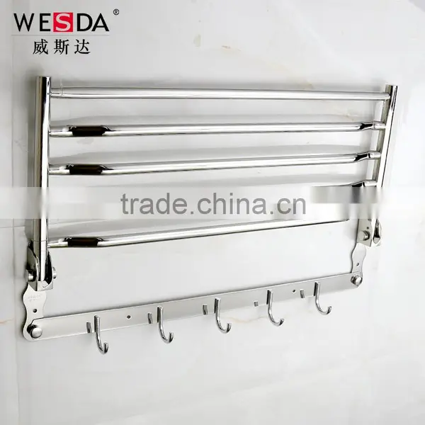Wesda Good Quality Bathroom Towel Rack With Hooks A127 photo-4