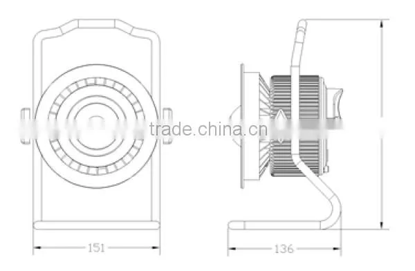 15W LED COB Bridgelux Chip Mobile Light Li-battery DC12V LED Rechargble Lamp photo-4